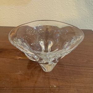 Edward Hald Mid-Century Modern Orrefors 1598 Hand Made Crystal Bowl